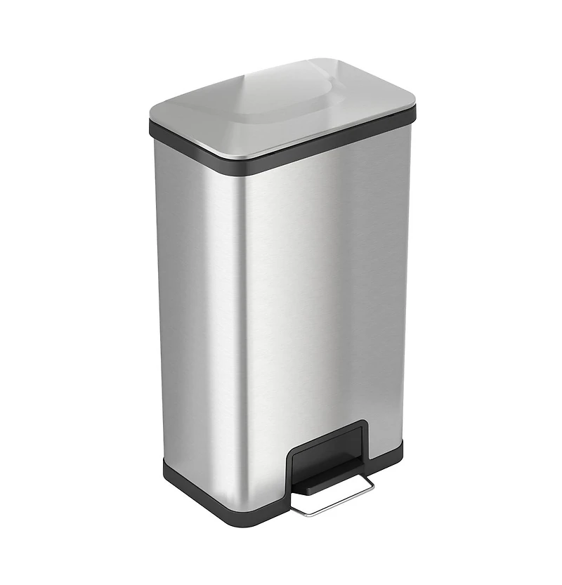 iTouchless 18 Gallon / 68 Liter AirStep Stainless Steel Kitchen Trash Can with Odor Filter