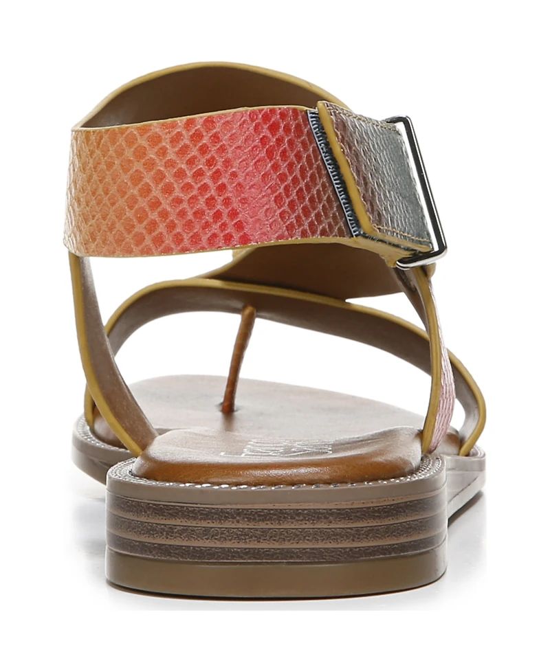 Franco Sarto Women's Glenni Hidden Adjustable Strap Flat Sandals