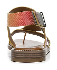 Franco Sarto Women's Glenni Hidden Adjustable Strap Flat Sandals