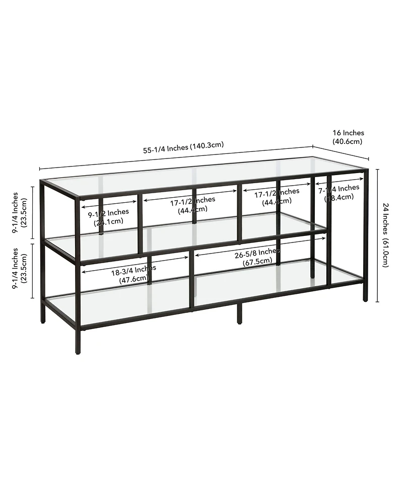 Winthrop Tv Stand with Glass Shelves