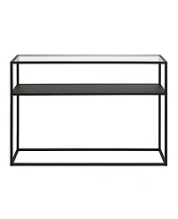 Nellie Console Table with Solid Metal Shelf