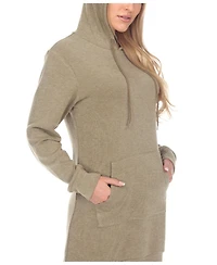 White Mark Women's Hoodie Sweatshirt Dress