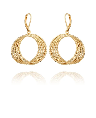 T Tahari Women's Orbital Hoop Earring