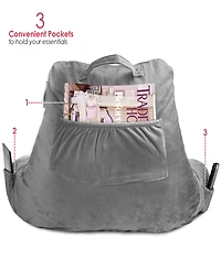 Nestl Shredded Memory Foam Reading Backrest Pillow, Petite