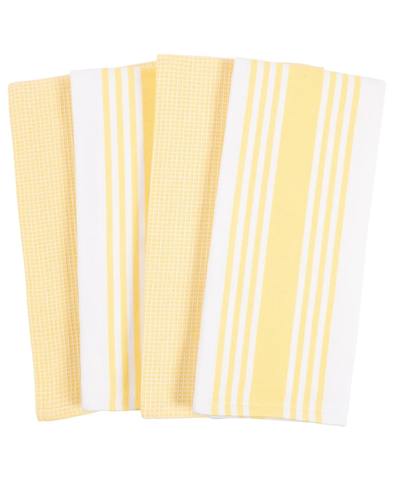 Madison Waffle Kitchen Towel, Set of 4