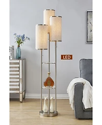 Artiva Usa Eleanor 66" Led Tri-Light Shelf Floor Lamp