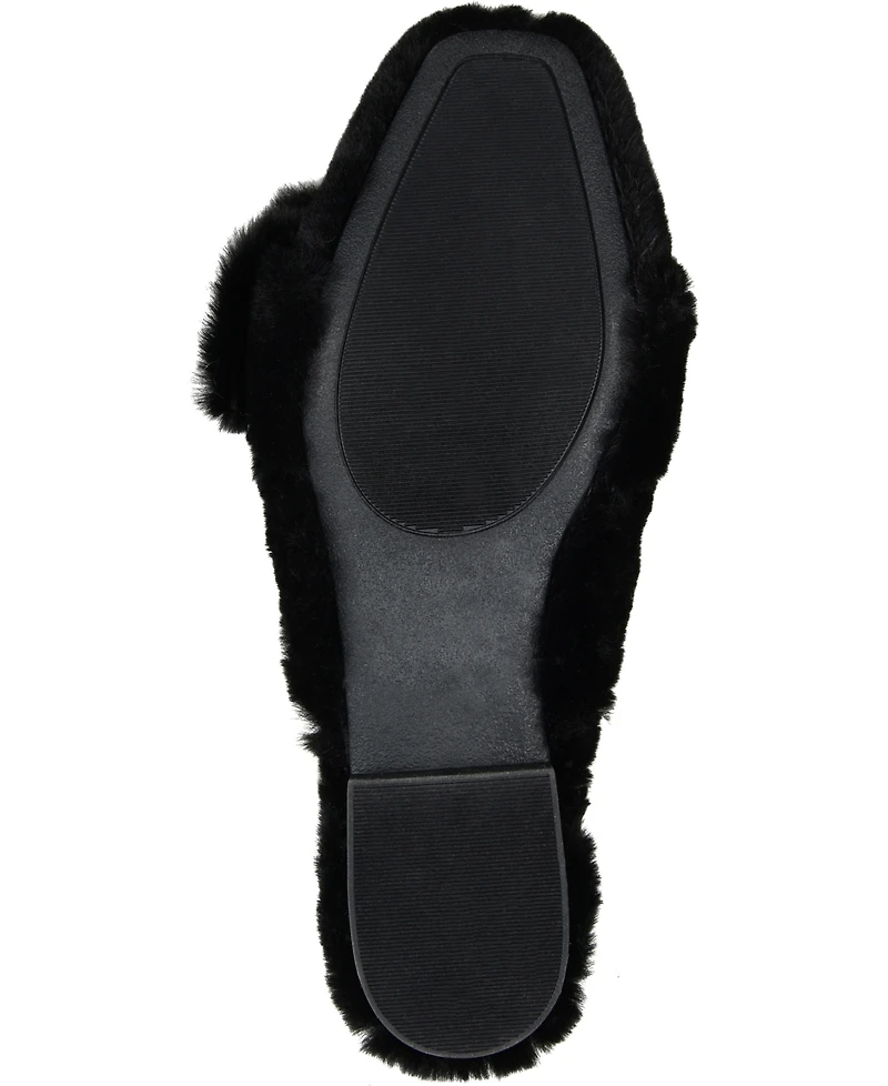 Journee Collection Women's Faux Fur Eara Slipper