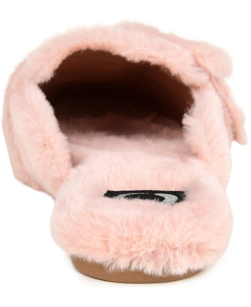 Journee Collection Women's Faux Fur Eara Slipper
