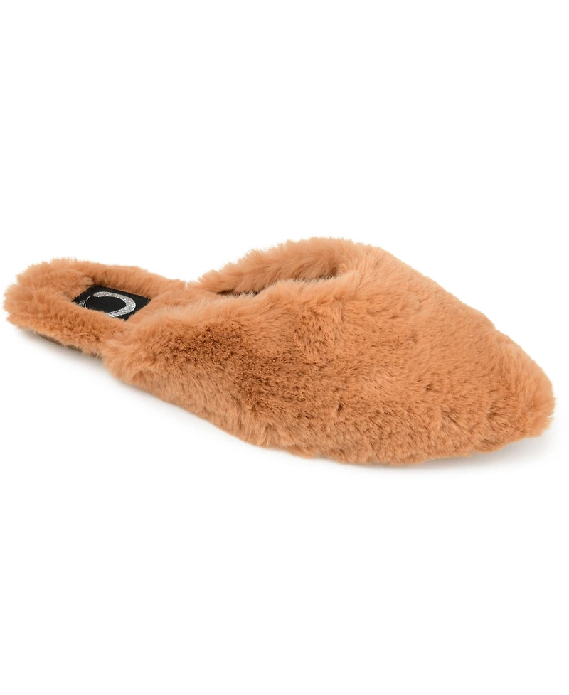 Journee Collection Women's Sundown Faux Fur Slipper