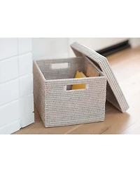 Artifacts Trading Company Artifacts Rattan Storage Box with Lid - Letter File