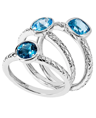 Women's Stackable Rings in Sterling Silver