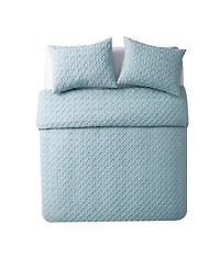 Vcny Home Nina Embossed Comforter Set, Full/Queen