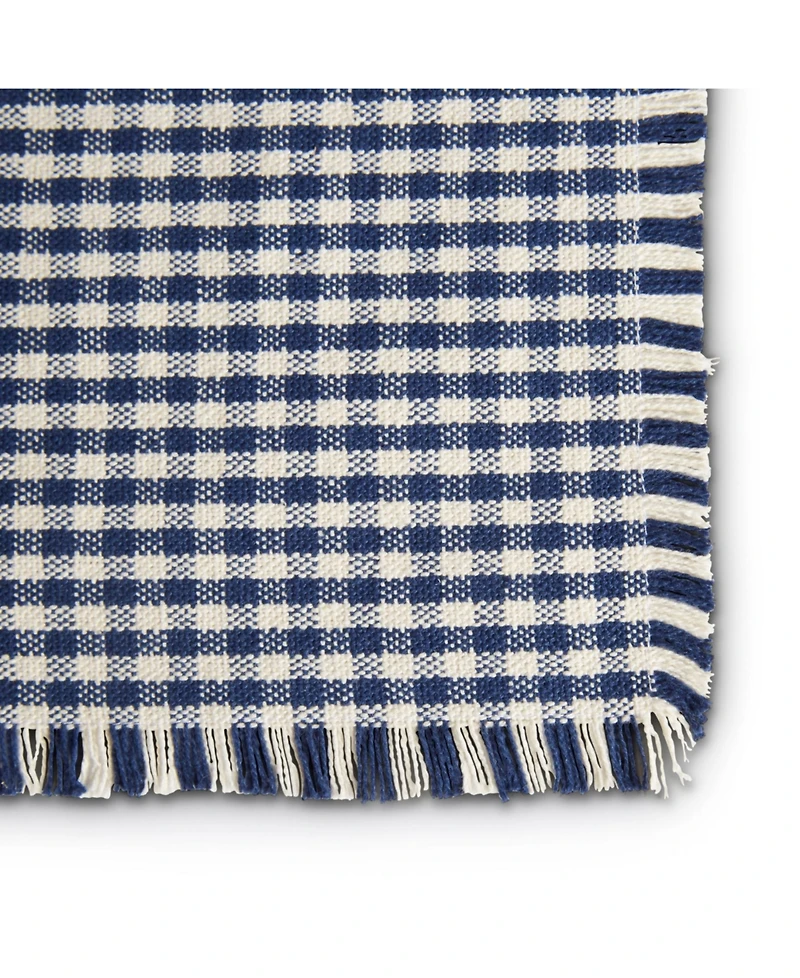 Town & Country Living Gingham Fringe Placemat Set 4-Pack 13"x18"