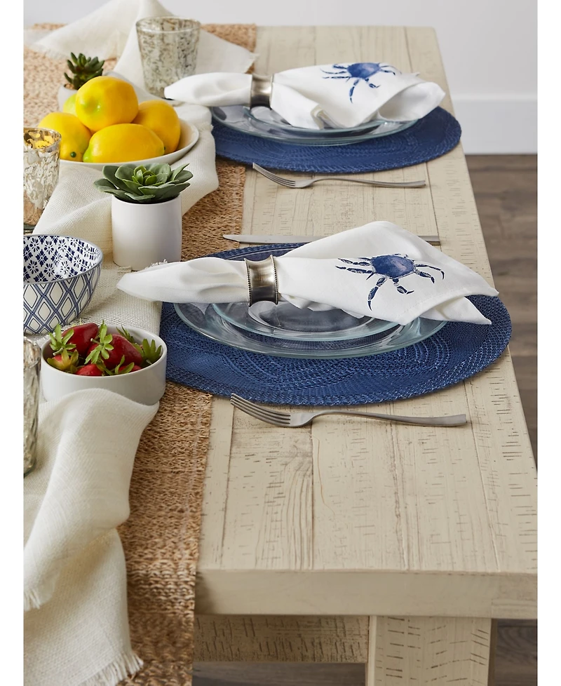 Design Imports Crab Printed Napkin, Set of 6