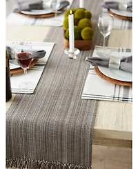 Design Imports Variegated Fringe Table Runner