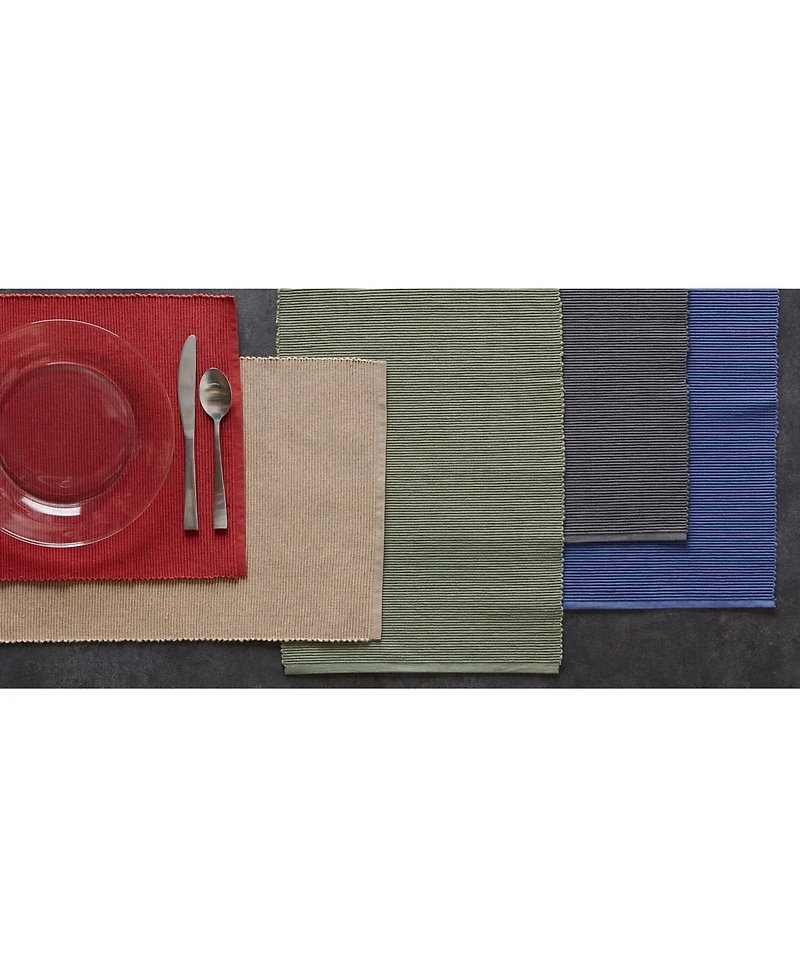 Design Imports Ribbed Placemat, Set of 6