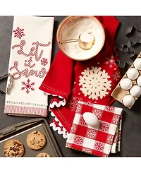 Design Imports Santa Chef Clause Kitchen, Let It Snow Dishtowel, Set of 3