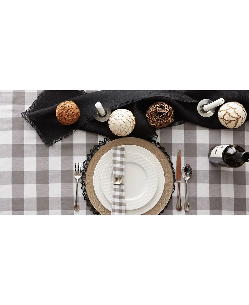 Design Imports Buffalo Check Tablecloth, 60" x 120"