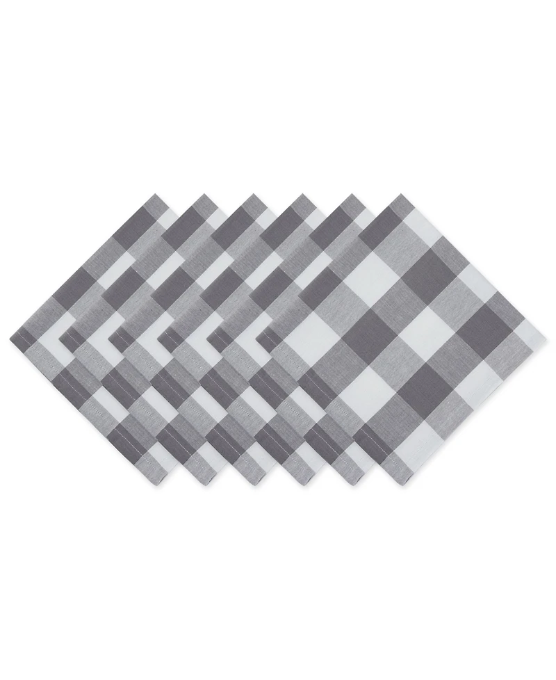 Design Imports Buffalo Check Napkin, Set of 6
