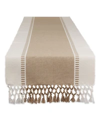 Design Imports Dobby Stripe Table Runner, 13" x 108"