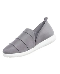 Zenz from Isotoner Women's Indoor/Outdoor Pintuck Lauren Slip-Ons
