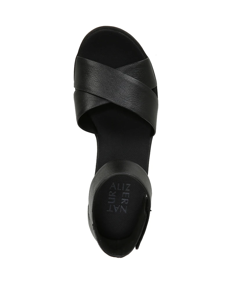 Naturalizer Riviera Ankle Strap Wedge Sandals