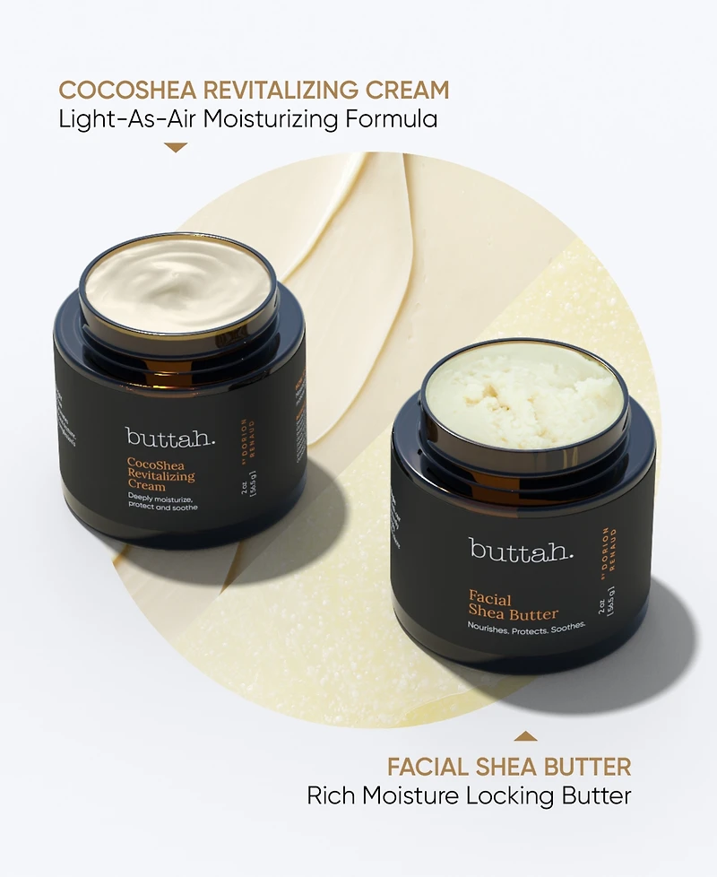 Buttah Skin 3-pc Skin Transforming Kit with CocoShea Revitalizing Cream