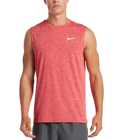 Nike Men's Big & Tall Men's Dri-fit Upf 40+ Heathered Sleeveless Rash Guard