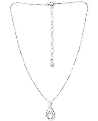 Giani Bernini Mother & Child Infinity Pendant Necklace in Sterling Silver, 16" + 2" extender, Created for Macy's