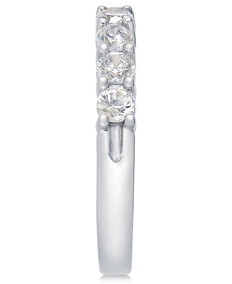 Seven Diamond Band in 14k Gold or White Gold (1 ct. t.w.)