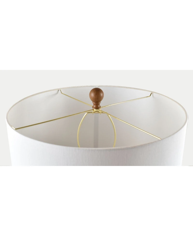 Evolution by Crestview Collection Caleb Resin Wood Floor Lamp