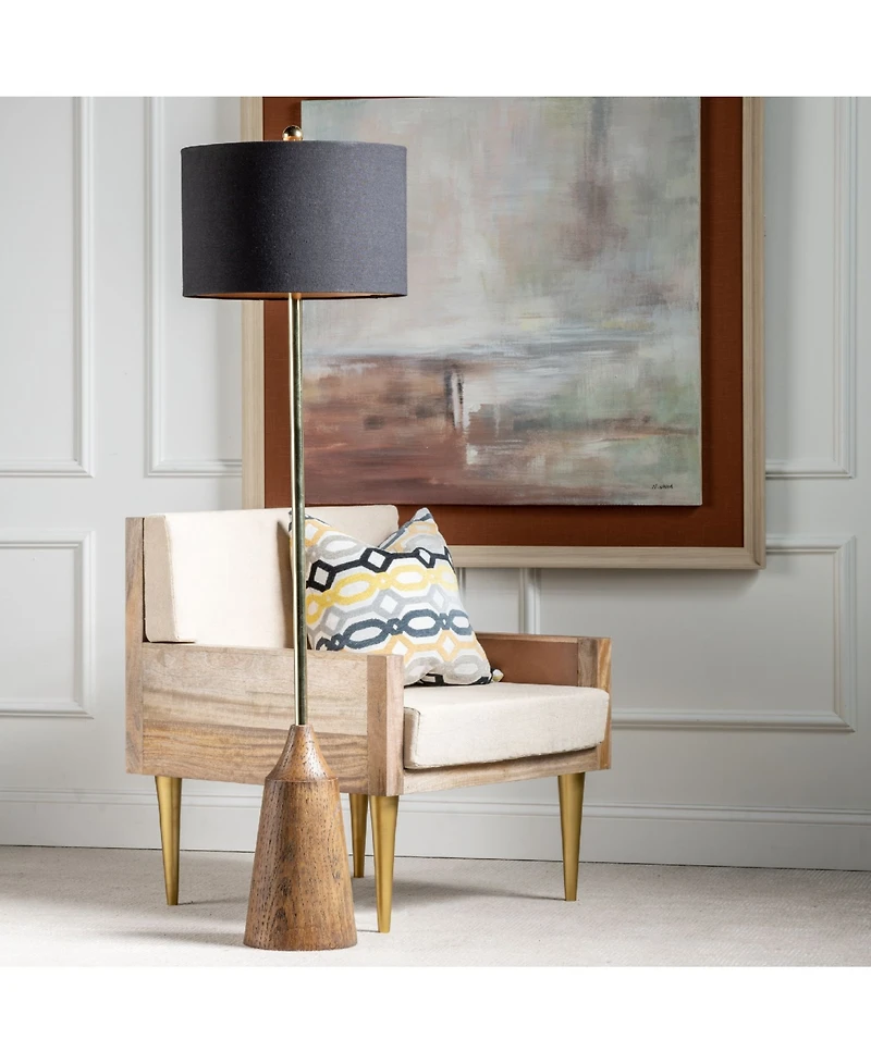 Evolution by Crestview Collection Kinnie Wood Floor Lamp