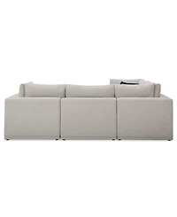Closeout! Modern 4-Pc. Fabric Modular Sectional
