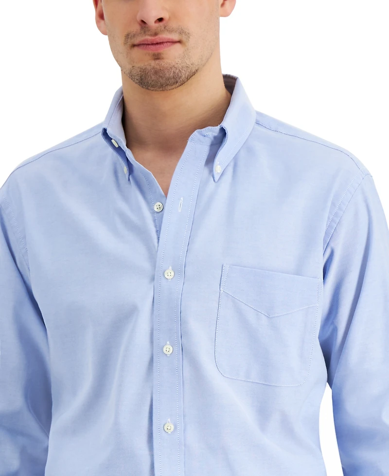 Club Room Men's Regular Fit Pinpoint Dress Shirt, Created for Macy's