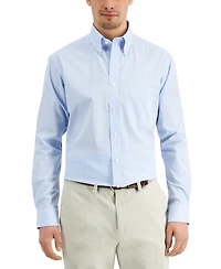 Club Room Men's Regular Fit Mini Gingham Dress Shirt