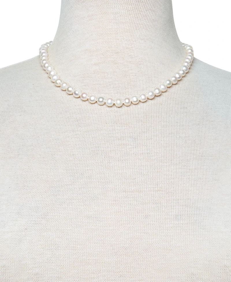 Belle de Mer 4-Pc. Set Cultured Freshwater Pearl (7-8mm) Necklace, Bracelet, Stud Earrings & Ring in Sterling Silver