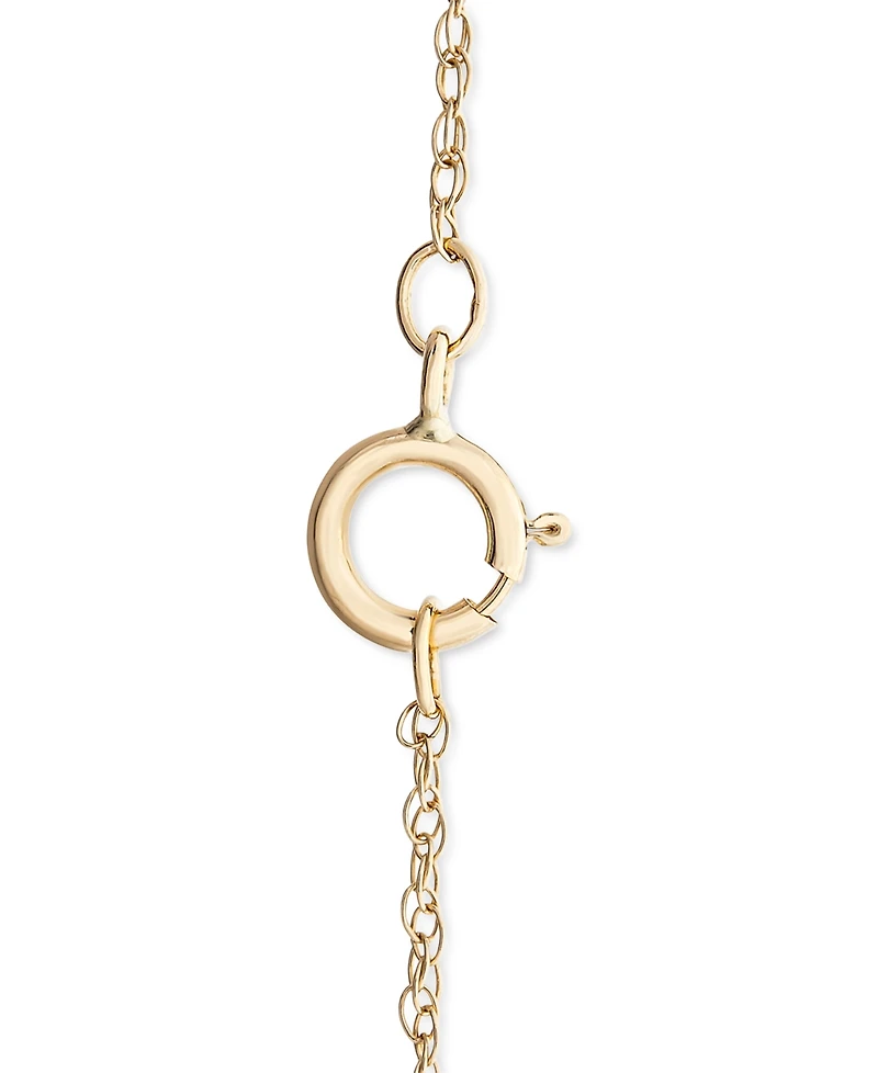 Wrapped Diamond Lizard 18" Pendant Necklace (1/10 ct. t.w.) in 10k Gold,Created for Macy's