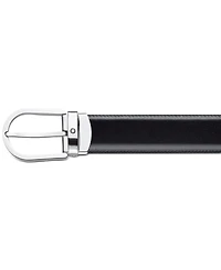 Montblanc Men's Horseshoe Buckle Italian Leather Belt