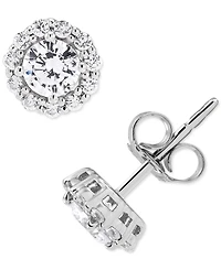 Grown With Love Igi Certified Lab Grown Diamond Halo Stud Earrings (1 ct. t.w.) in 14k White Gold