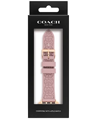 Coach Pink Rubber Apple Watch Strap 38/40/41mm