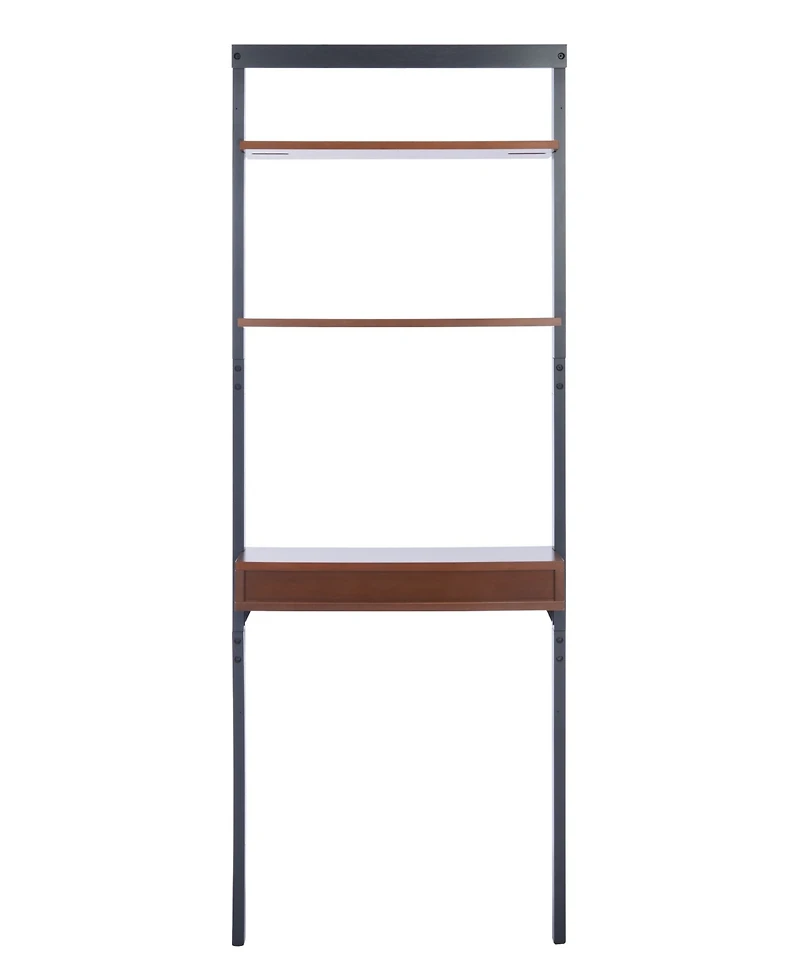 Pamella 2 Shelf Leaning Desk