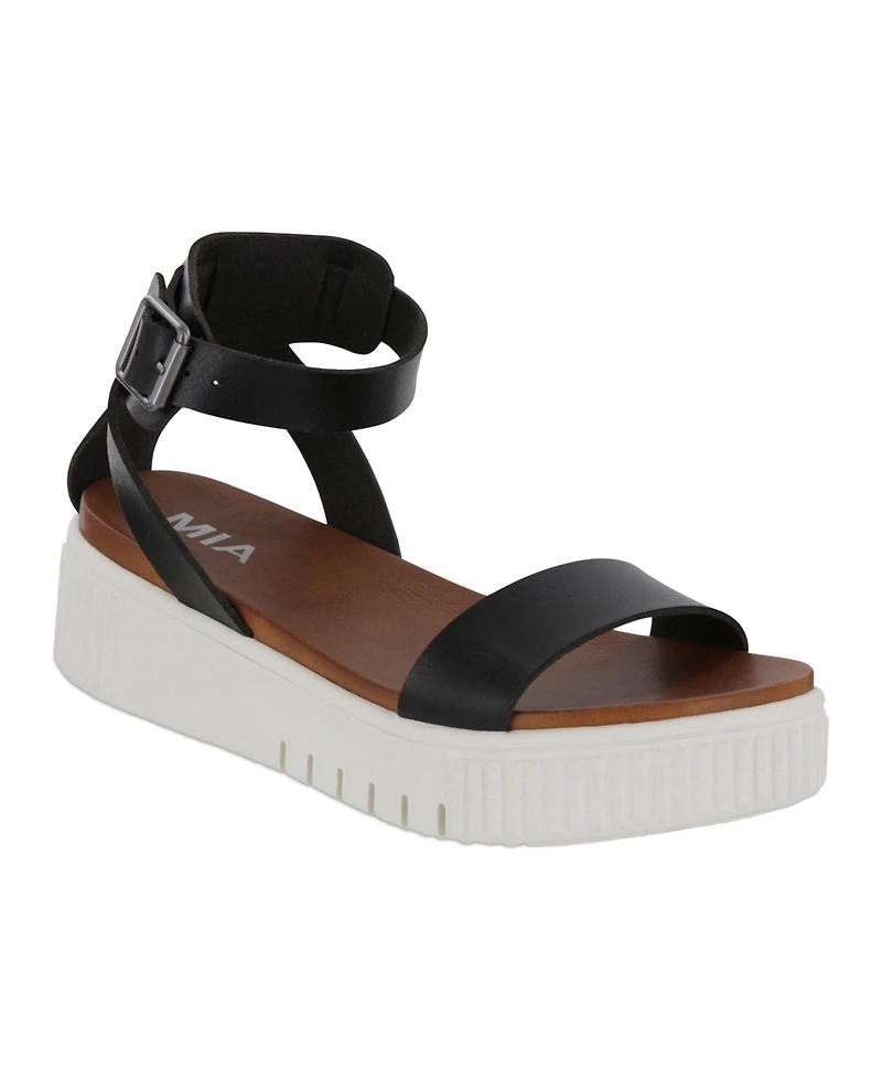 Mia Women's Lunna Round Toe Platform Sandals