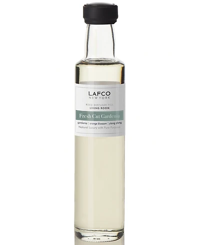 Lafco New York Fresh Cut Gardenia Living Room Classic Reed Diffuser Refill, 8.4-oz.