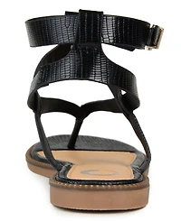 Journee Collection Women's Tangie Ankle Strap Flat Sandals