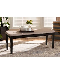 Teresa Modern and Contemporary Transitional Fabric Upholstered Dining Bench