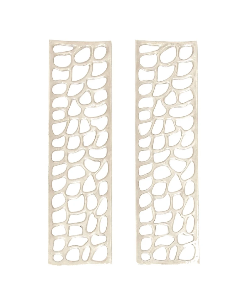 Aluminum Modern Abstract Wall Decor, Set of 2
