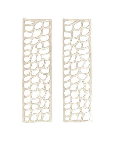 Aluminum Modern Abstract Wall Decor, Set of 2