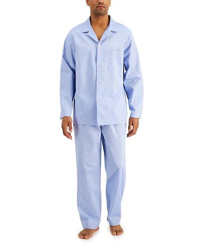 Club Room Men's 2-Pc. Solid Oxford Pajama Set, Created for Macy's