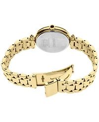 Seiko Women's Diamond (1/8 ct. t.w.) Gold-Tone Stainless Steel Bracelet Watch 30mm