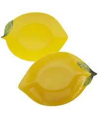 Certified 3-d Lemon Melamine Serving Set